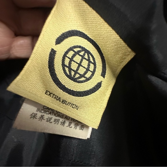 Max Studio Special Edition Silk Wool Slit Sleeve Black Blazer Jacket Womens 4 - Picture 16 of 16